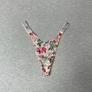 Victoria's Secret Very Sexy Bombshell Logo Shine Strap Thong Panty